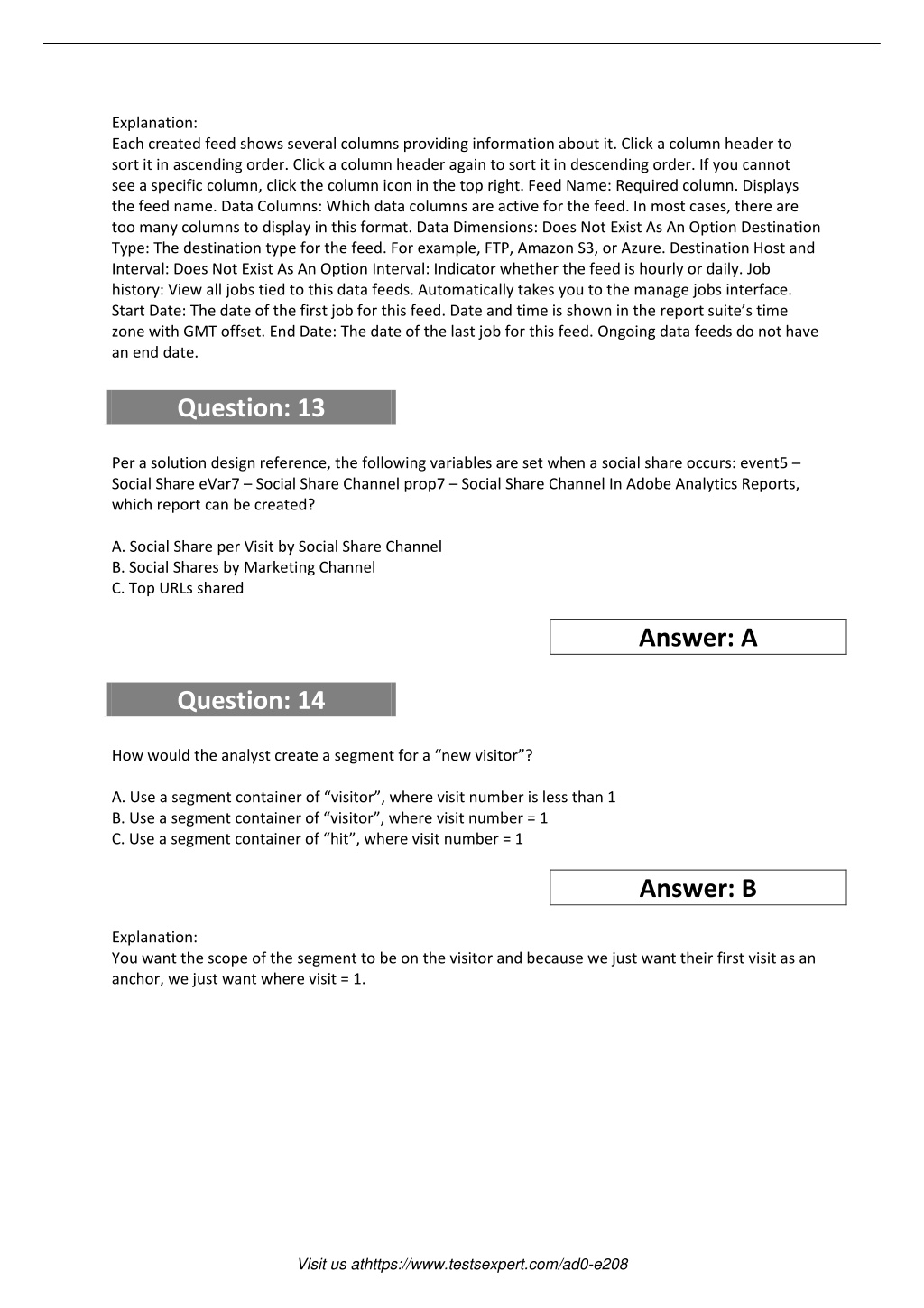 AD0-E208 Latest Test Cost