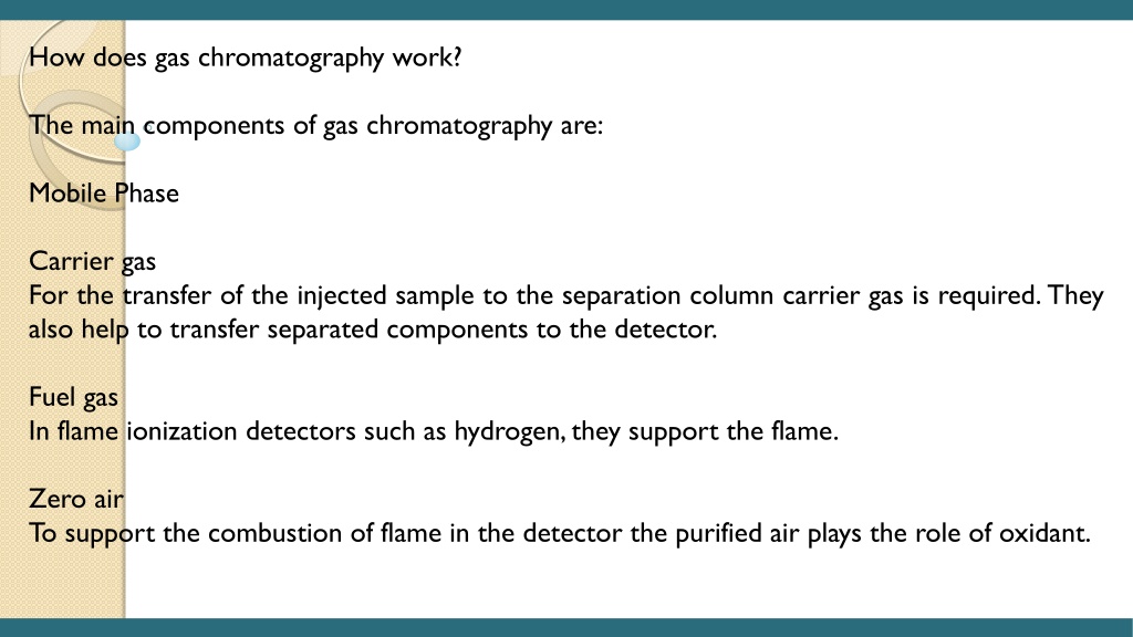 PPT How Does The Gas Chromatograph And Capillary Column Work