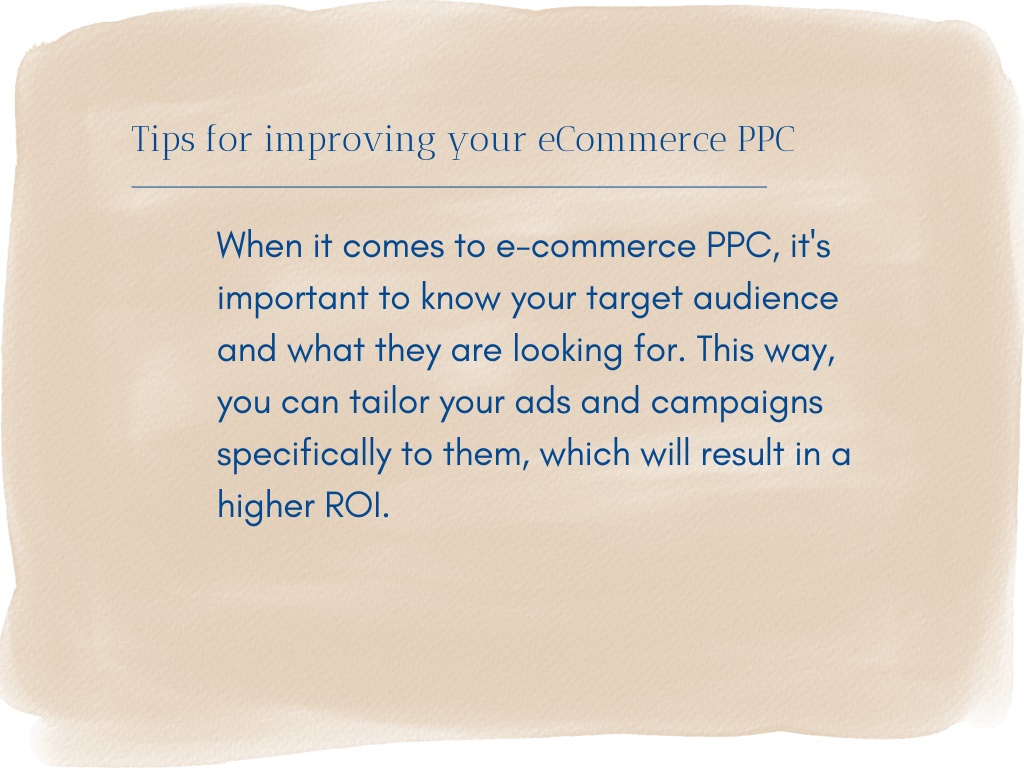 PPT - Top tips on eCommerce PPC to improve your advertising ROI ...