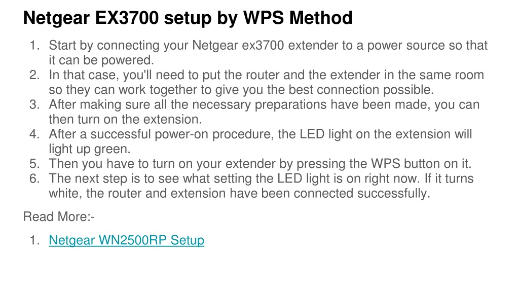 PPT - How to setup Netgear EX3700 extender PowerPoint Presentation ...