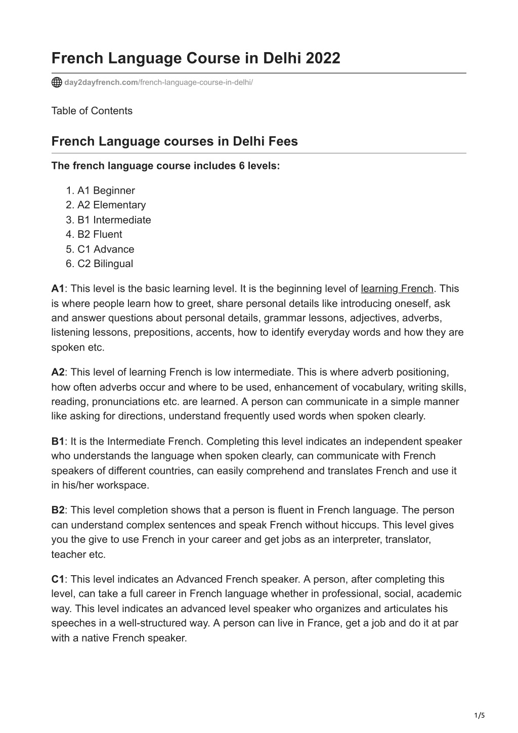 ppt-french-language-course-in-delhi-2022-powerpoint-presentation