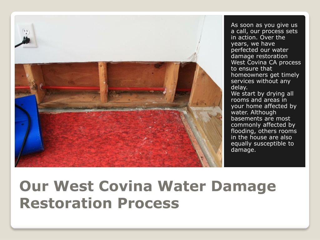 PPT - The Experts in Water Damage West Covina - PowerPoint Presentation ... - Basement Water Damage Restoration Process