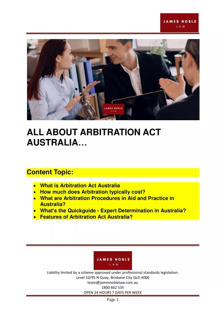 PPT All About Arbitration Act Australia PowerPoint Presentation, free