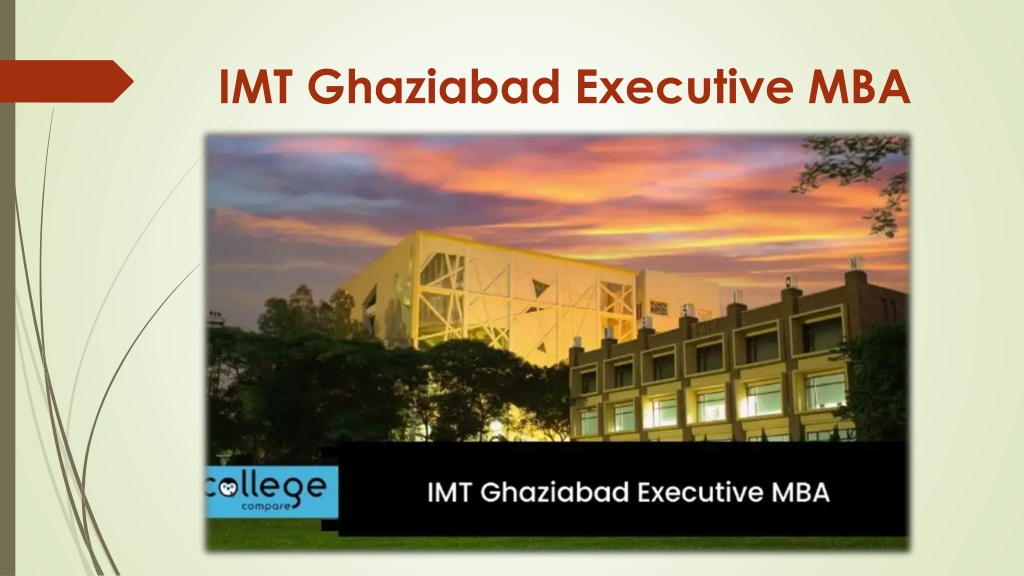 PPT IMT Ghaziabad Executive MBA PowerPoint Presentation, free