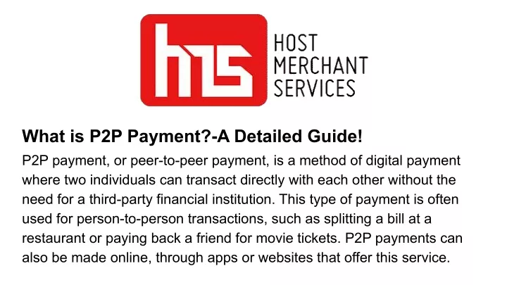 PPT - What-is-P2P-payment_-a-detailed-guide PowerPoint Presentation ...