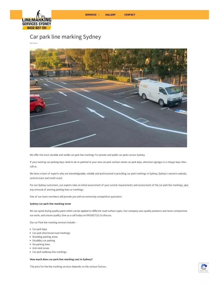 PPT Car Park Line Marking Services Sydney Car Park Line Marking