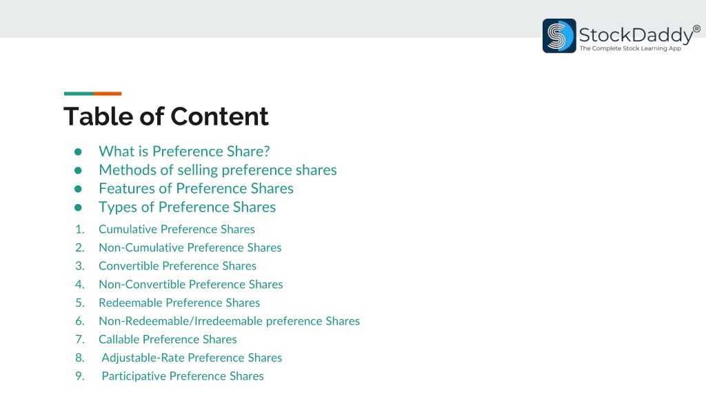 PPT - Types Of Preference Shares PowerPoint Presentation, Free Download ...