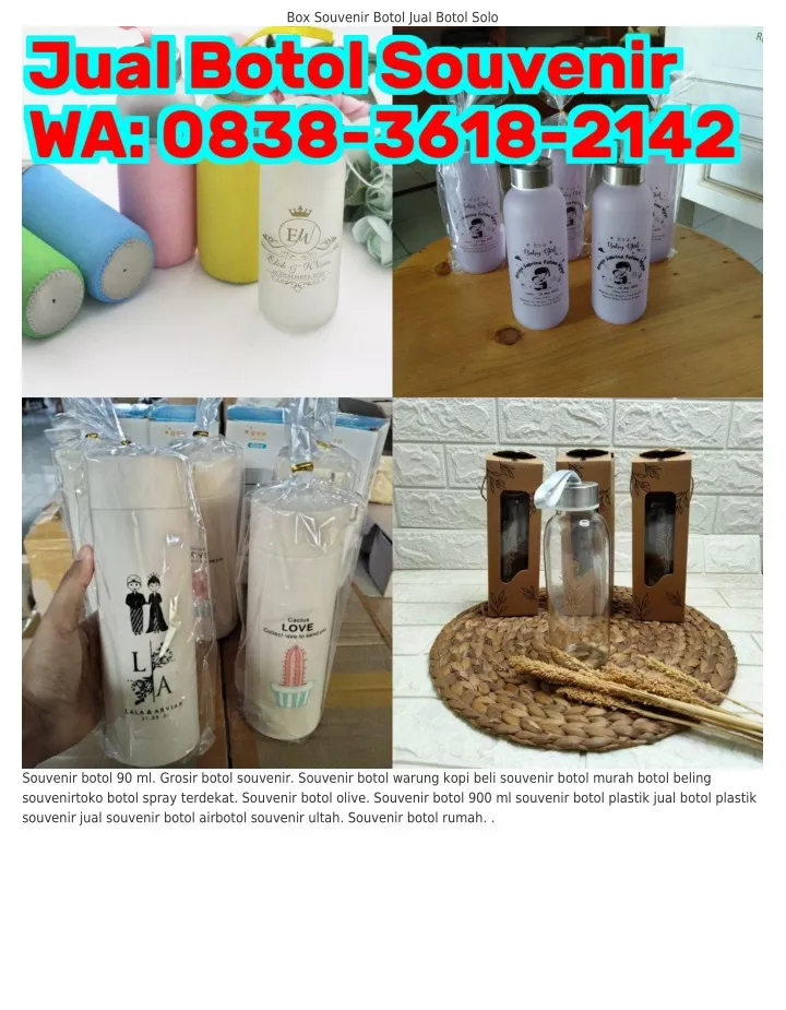 Ppt ౦8З8ЗᏮ18ᒿ14ᒿ Wa Botol Souvenir 4 Liter Botol Souvenir Orang Dewasa Powerpoint 0943