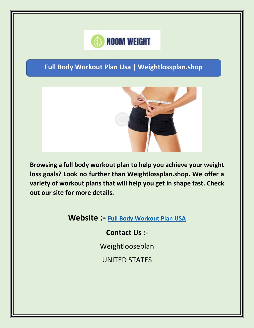 Get in shape fast best sale workout plan