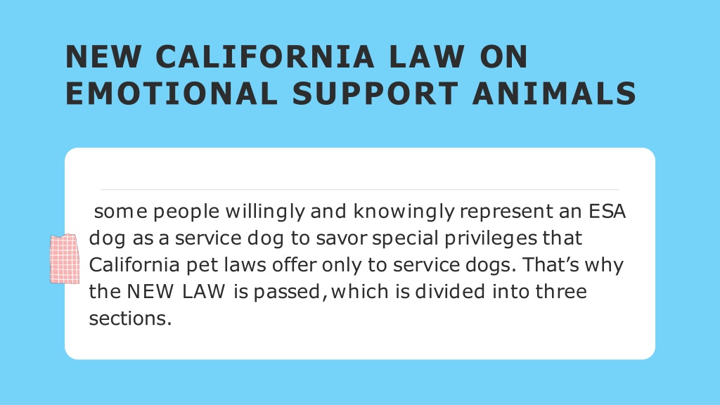 PPT Know About California’s New Emotional Support Animal Law in 2022