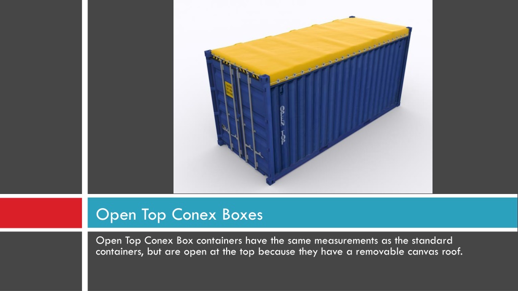 PPT What is a CONEX BOX PowerPoint Presentation, free download ID11670138