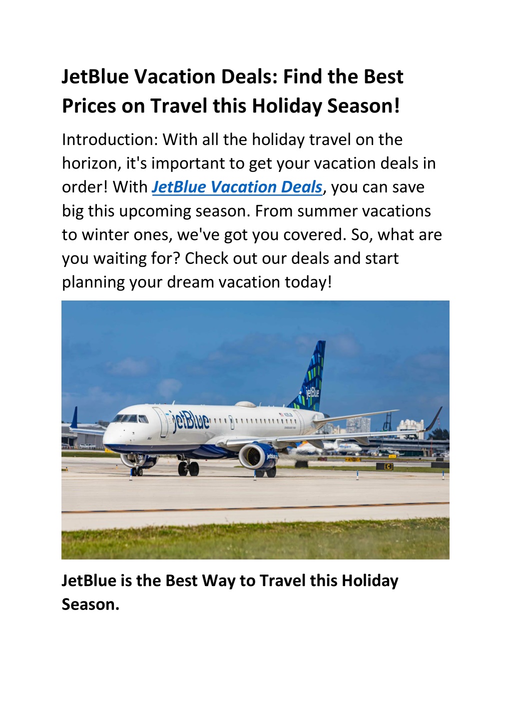 PPT Jetblue com vacations PowerPoint Presentation, free download ID