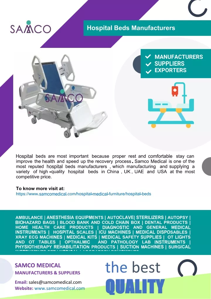 PPT Hospital Beds Manufacturers PowerPoint Presentation, free