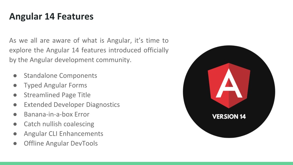 angular 14 new features ppt