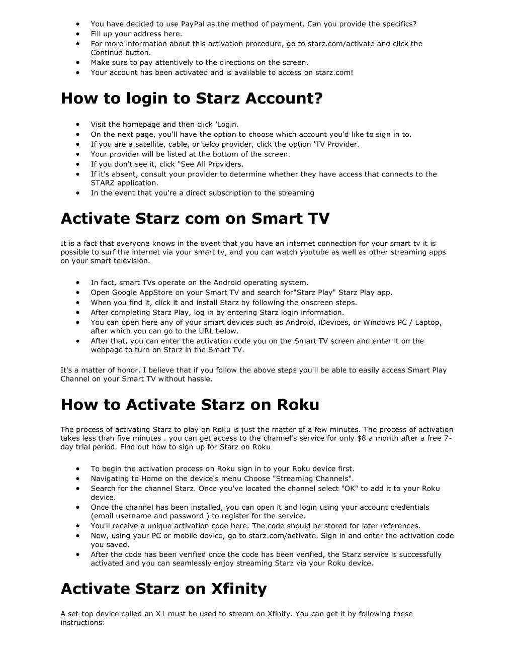 PPT - How to activate Starz on various devices? PowerPoint Presentation