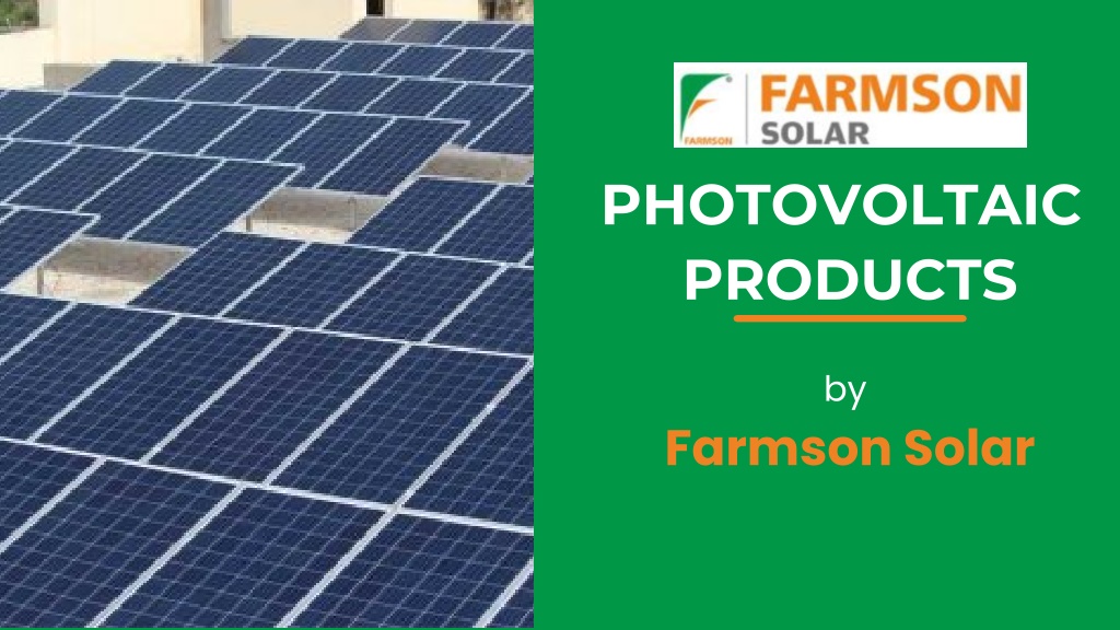 Ppt Photovoltaic Products Powerpoint Presentation Free Download Id 11671325