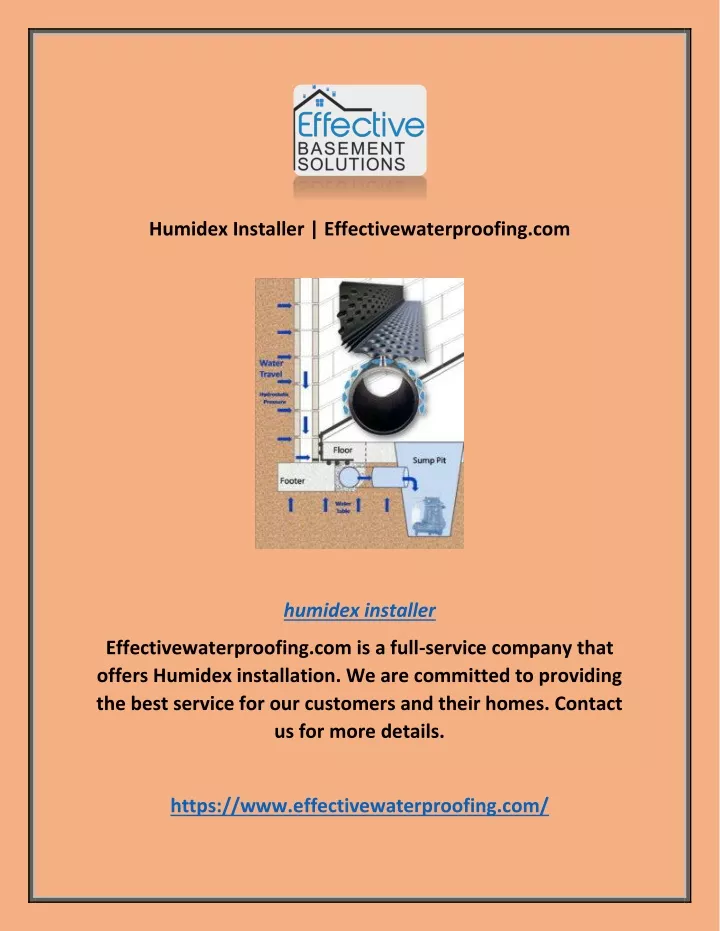 PPT - Humidex Installer | Effectivewaterproofing.com PowerPoint ...