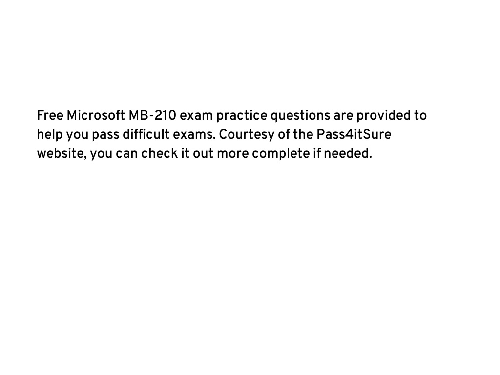 MB-210 PDF Testsoftware