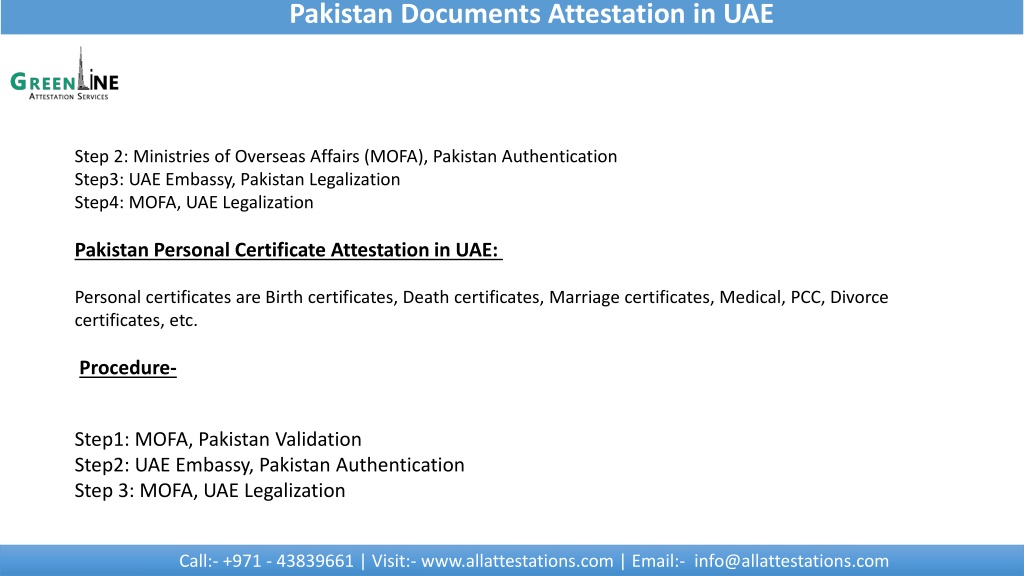 PPT - Find Solution For Pakistan Documents Attestation In UAE ...