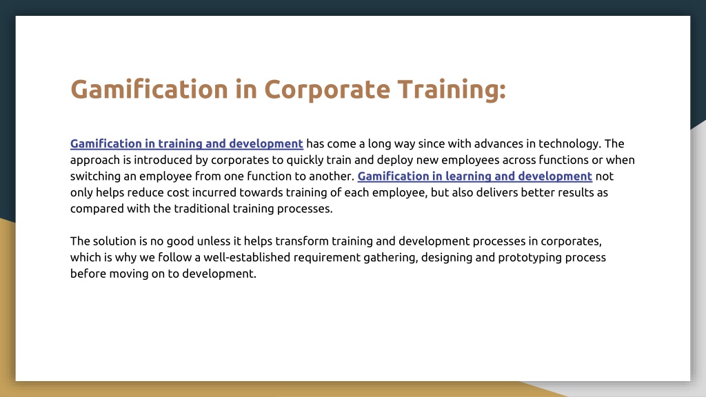 PPT - Gamification In Corporate Training - Macrobian Games PowerPoint ...