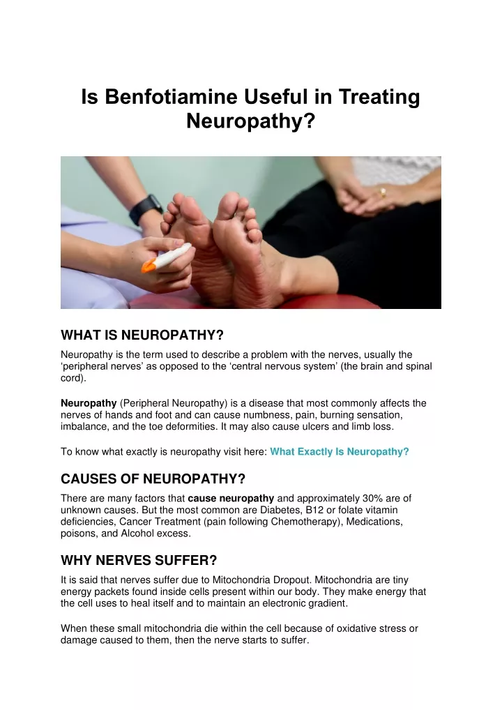 PPT - Is Benfotiamine Useful in Treating Neuropathy PowerPoint ...