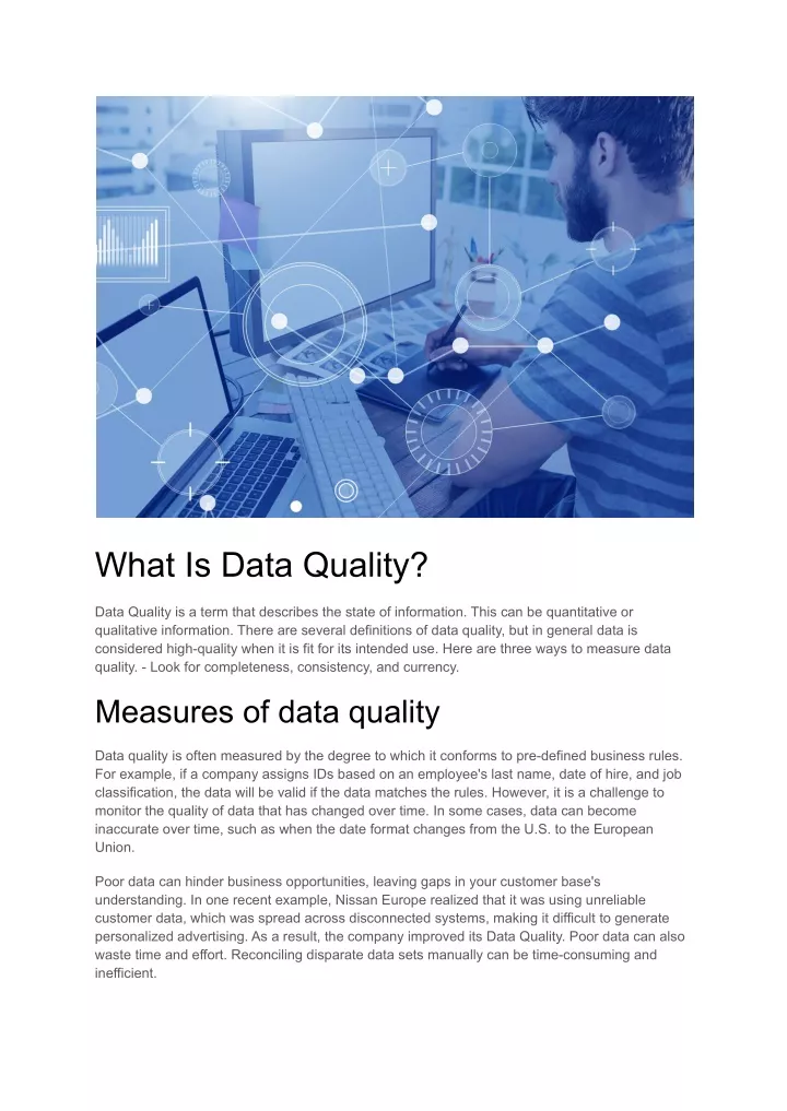 data quality presentation