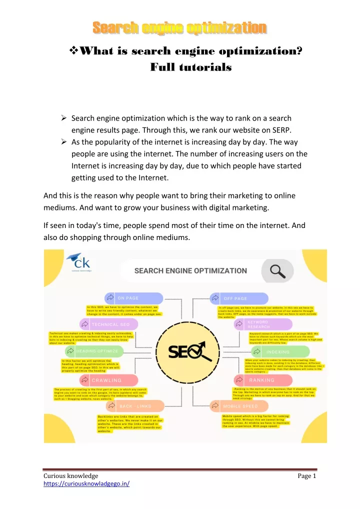 PPT - what is search engine optimize : full tutorial PowerPoint ...