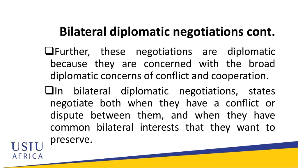 diplomatic negotiations case study