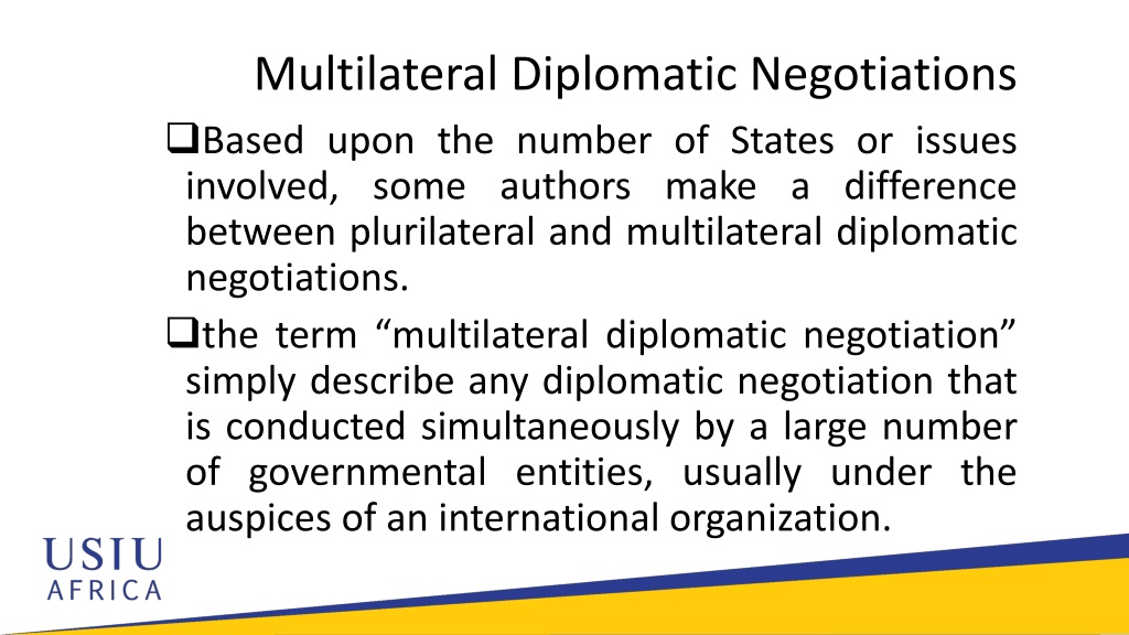 diplomatic negotiations case study