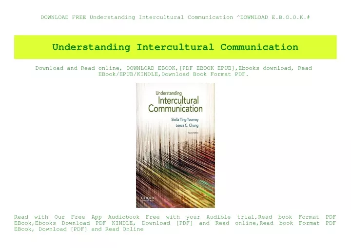 PPT - DOWNLOAD FREE Understanding Intercultural Communication ^DOWNLOAD ...