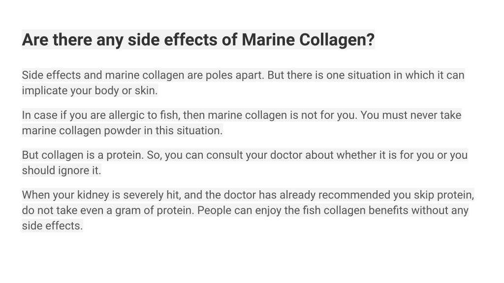 PPT - Marine Collagen Benefits – The Real Beauty Secret PowerPoint ...