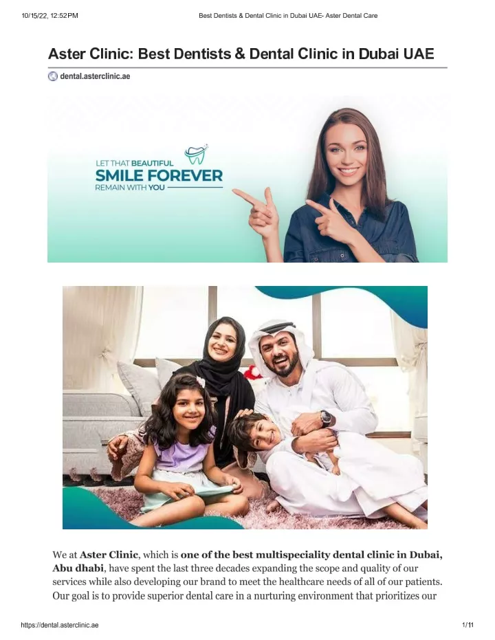 PPT dental clinics in dubai PowerPoint Presentation, free download