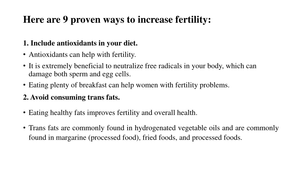 Proven Ways To Increase Fertility