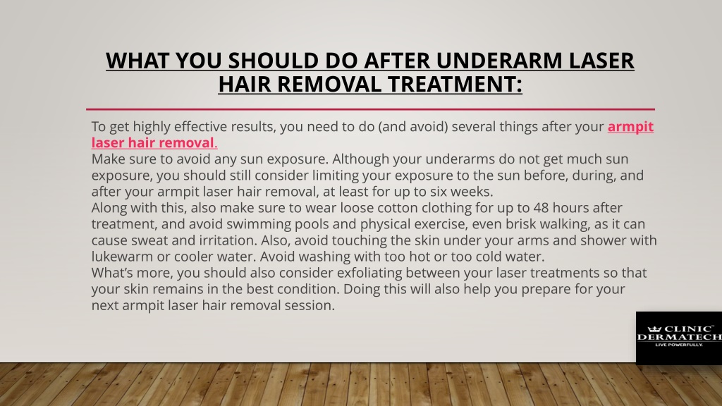 PPT - 5 Quick Tips To Enhance Results Of Underarm Laser Hair Removal ...