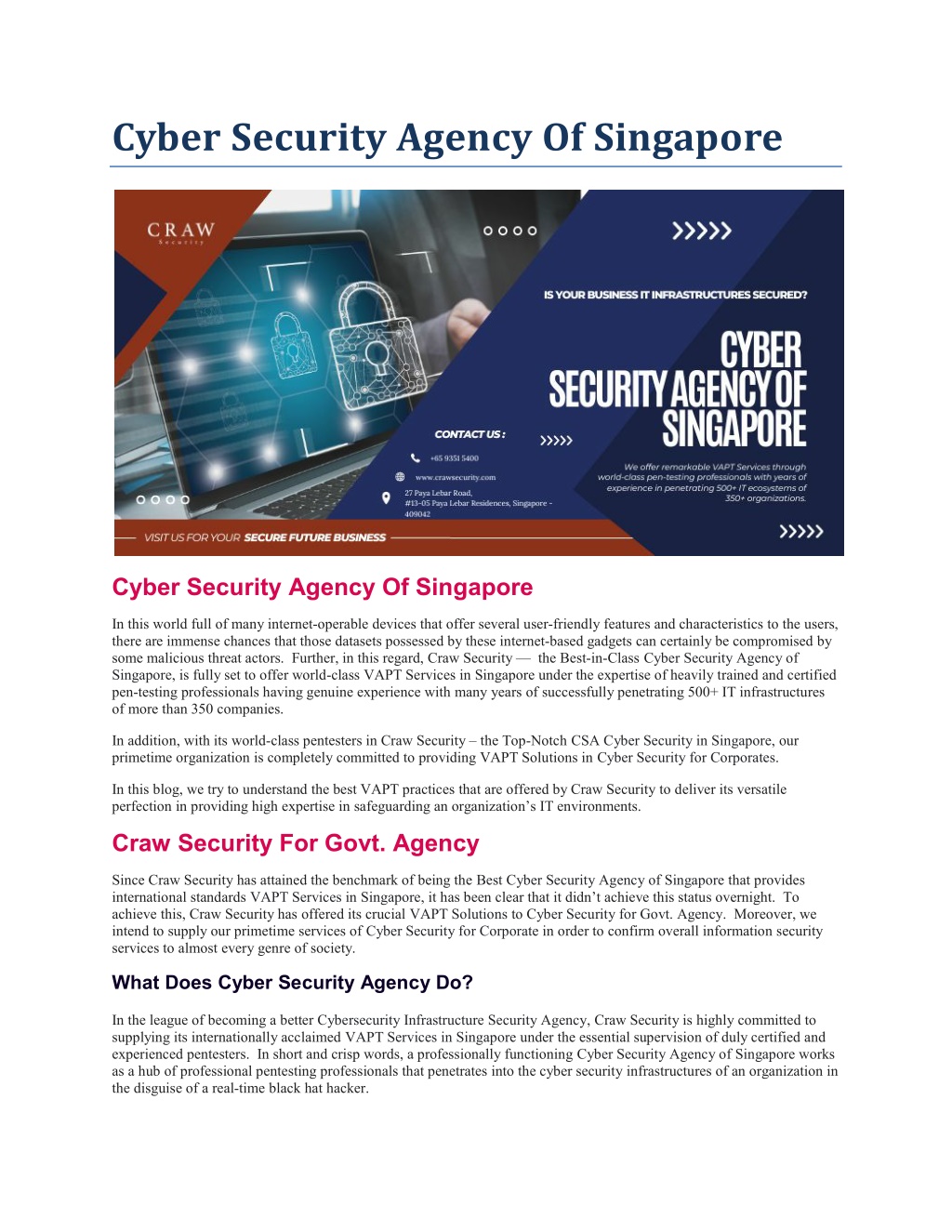 PPT - Cyber Security Agency Of Singapore PowerPoint Presentation, Free ...