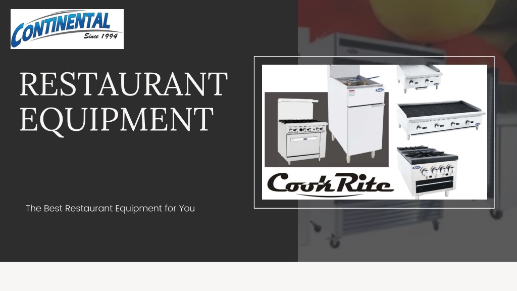 PPT Restaurant Equipment PowerPoint Presentation, free download ID