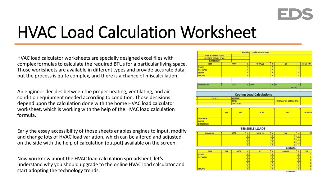 Ppt Why Online Hvac Load Calculator Is Better Than Worksheet Powerpoint Presentation Id11681975 1912