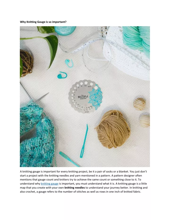 PPT Why Knitting Gauge is so Important PowerPoint Presentation, free