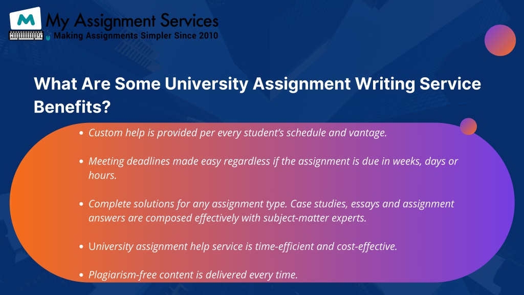 university assignment help reviews