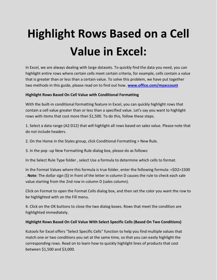 ppt-highlight-rows-based-on-a-cell-value-in-excel-powerpoint