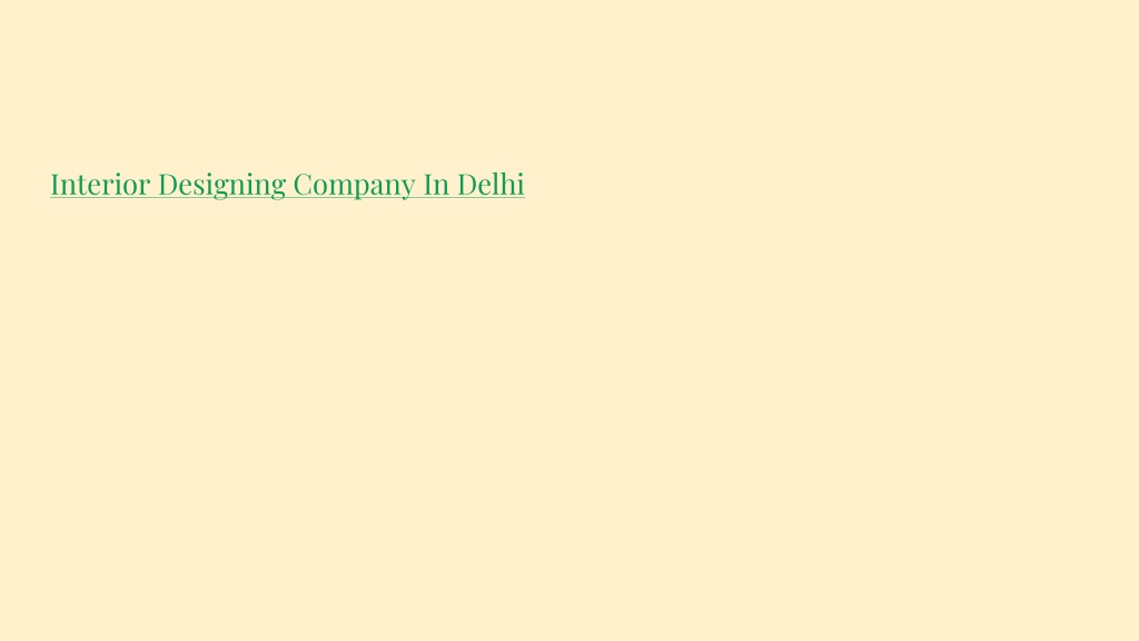 PPT - INTERIOR DESIGNING COMPANY IN DELHI PowerPoint Presentation, free ...