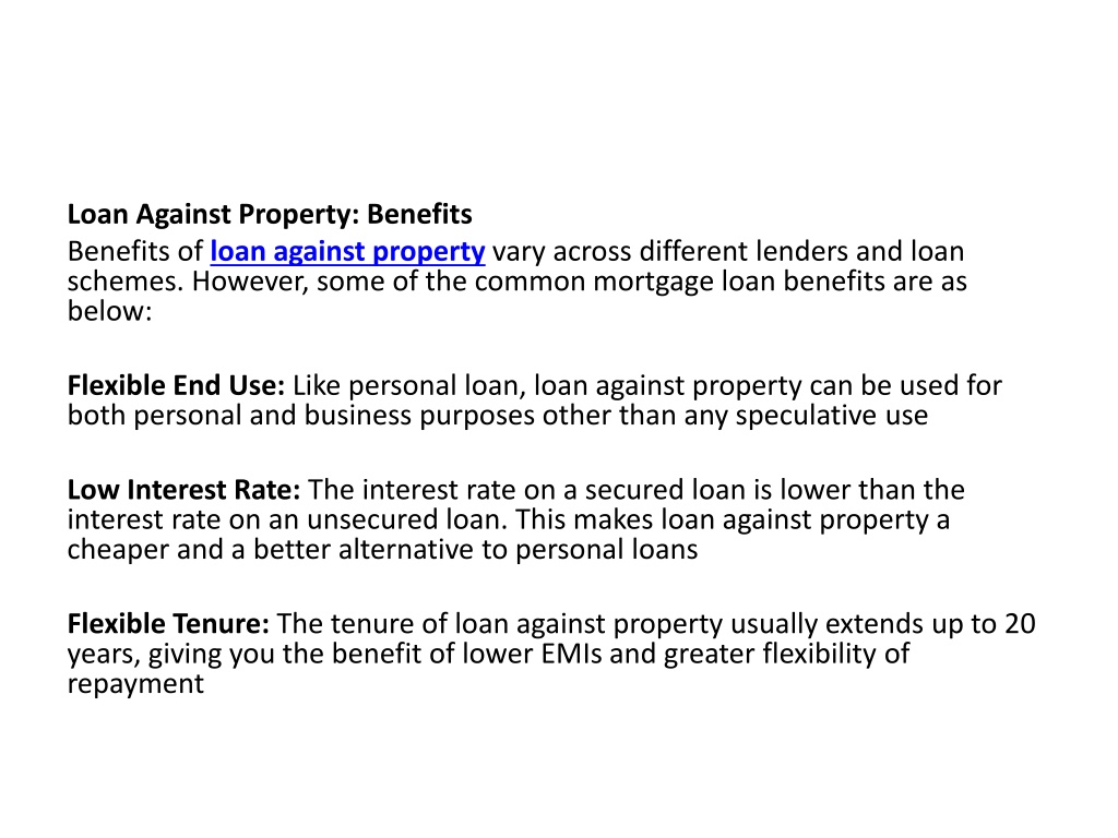 PPT - Loan Against Property In India PowerPoint Presentation, Free ...