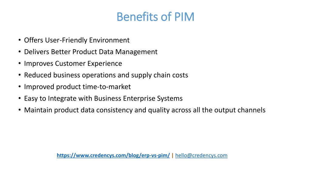 PPT - ERP vs PIM - Which System Should Lead in 2022 and Beyond ...