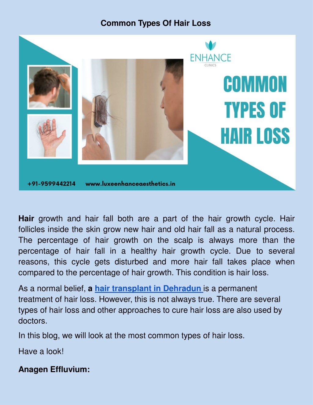 PPT - Common Types Of Hair Loss PowerPoint Presentation, free download ...