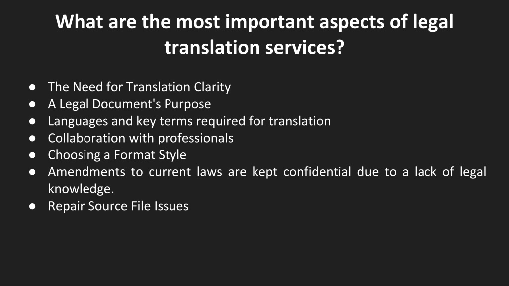 PPT What Are Legal Translation Services and Their Benefits