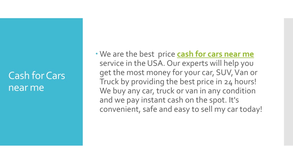 PPT Cash for Cars near me PowerPoint Presentation, free download ID