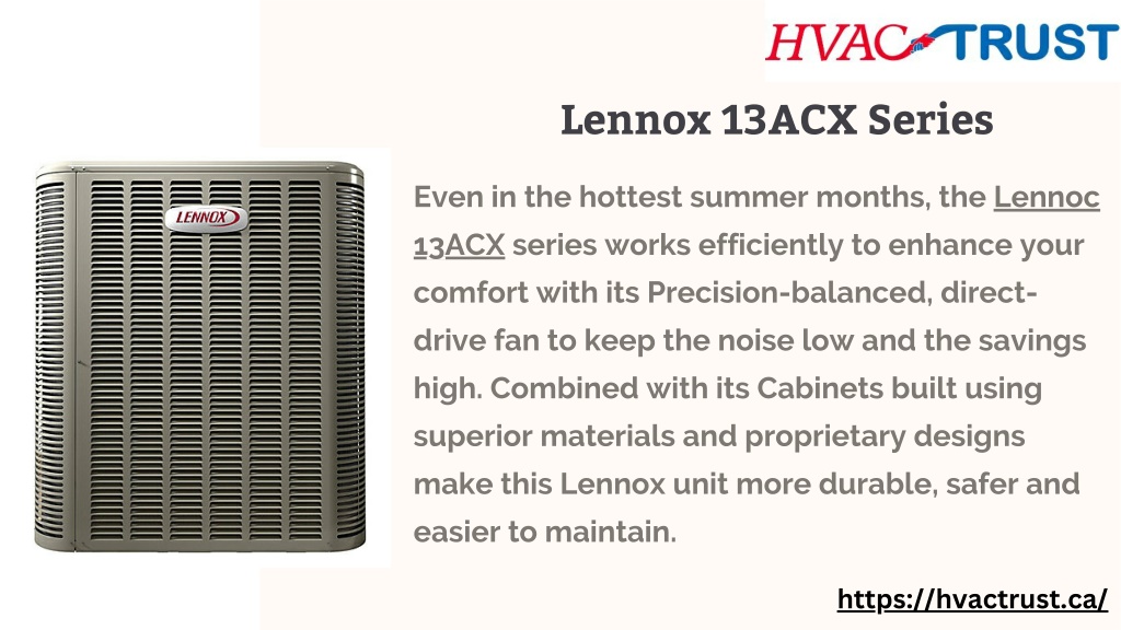 PPT Lennox 13ACX PowerPoint Presentation, free download ID11687844