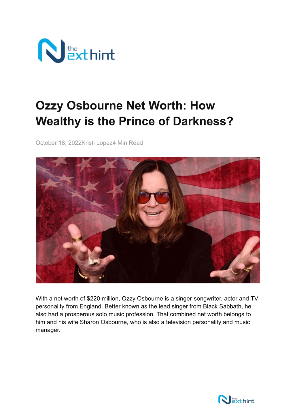ozzy osbourne 2022 net worth