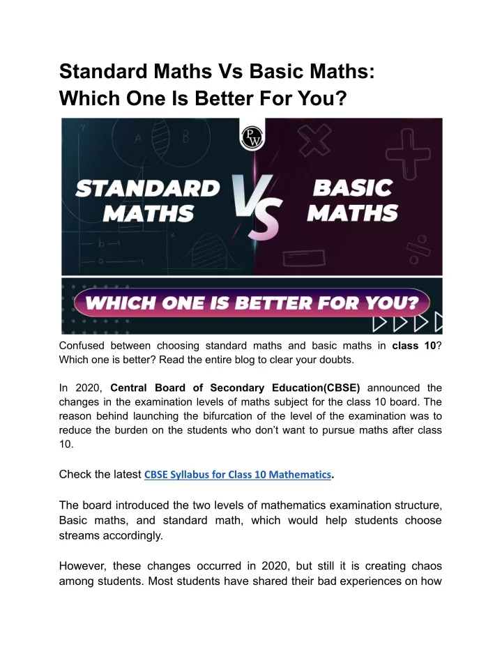 ppt-standard-maths-vs-basic-maths-which-one-is-better-for-you