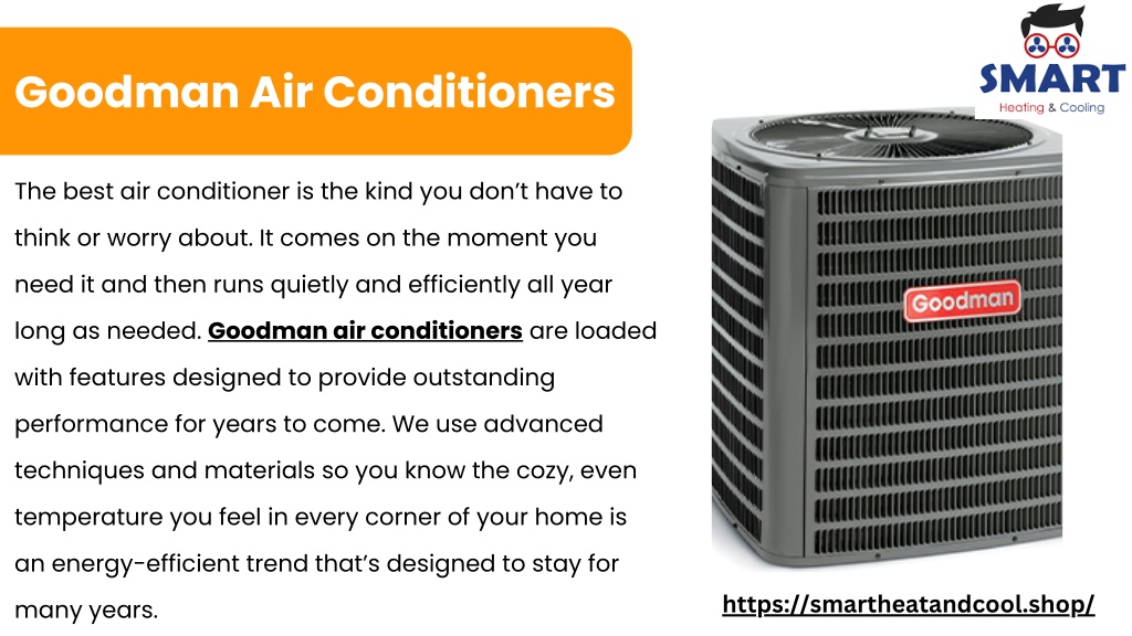 PPT Goodman Air Conditioners PowerPoint Presentation, free download